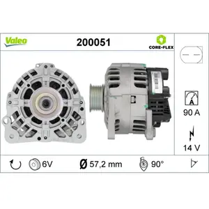 Alternateur / Alternateur 200051 Valeo 200051 pas cher