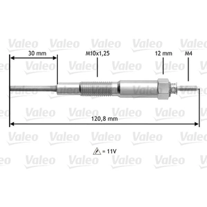 Comparateur de prix : VALEO Bougie de préchauffage pour MAZDA: 5, 6, Premacy, 323, 626, MPV (Ref: 345173)