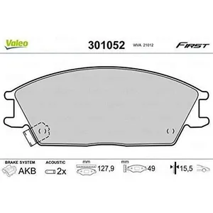 Plaquette de frein gamme first Honda accord - VALEO - 301052 pas cher