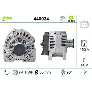 Comparateur de prix : Alternateur REMANUFACTURED PREMIUM 440034 Valeo 440034
