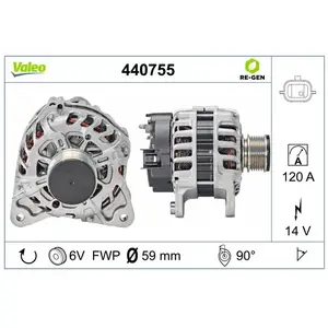 Alternateur VALEO 440755 - Réf. 440755 pas cher
