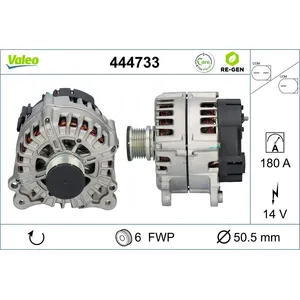 Comparateur de prix : VALEO Alternateur pour AUDI: A4, A6, A5, Q5 (Ref: 444733)