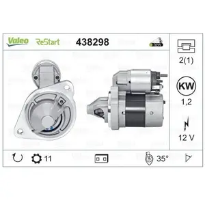 Comparateur de prix : Démarreur VALEO 438298