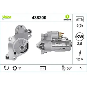 Comparateur de prix : Démarreur - VALEO - 438200 - DEM-ORIGINS-M-AFFECT FRA-PEUGT307407607C