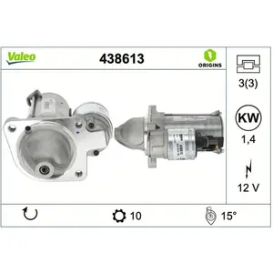 Démarreur / Démarreur 438613 Valeo Ford; Volvo Valeo 438613 pas cher