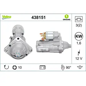 Comparateur de prix : VALEO Démarreur pour BMW: Série 3, Série 1, Série 5, X3 (Ref: 438151)
