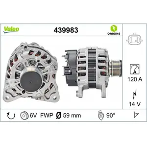 Alternateur VALEO 439983 - Réf. 439983 pas cher