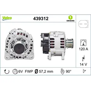 Comparateur de prix : Alternateur NEW ORIGINAL PART 439312 Valeo 439312
