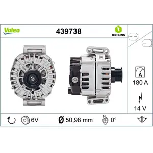 Comparateur de prix : Alternateur VALEO 439738 - Réf. 439738