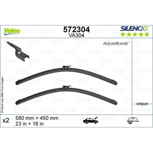 Comparateur de prix : Balai d'essuie-glace SILENCIO AQUABLADE SET 572304 Valeo 572304