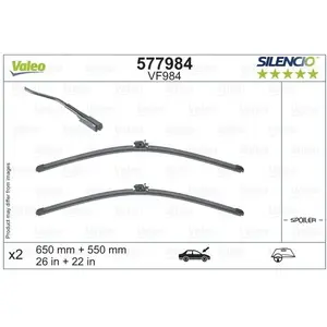 Balai d'essuie-glace SILENCIO FLAT BLADE SET 577984 Valeo 577984 pas cher