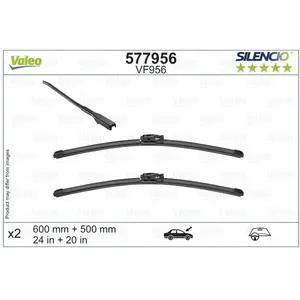 Comparateur de prix : Jeu de 2 balais d'essuie-glace VALEO 577956 - 600+500 mm - Réf. 577956