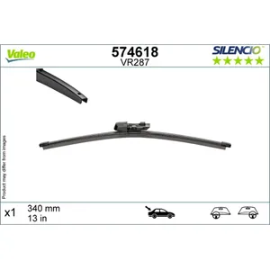 Balai d'essuie-glace VALEO Silencio 574618, 340mm, Arrière, 1 Pièce pas cher