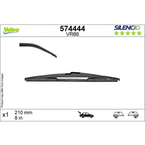 Balai d'essuie-glace VALEO Silencio 574444, 210mm, Arrière, 1 Pièce pas cher