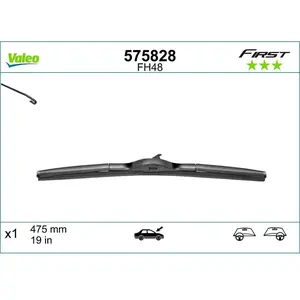 Balai d'essuie-glace VALEO First Blade VFH48, 475mm, Avant, 1 Pièce pas cher