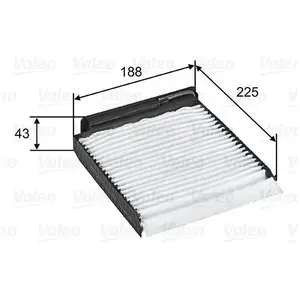 Comparateur de prix : Filtre d'habitacle (filtre à pollen) VALEO 698753