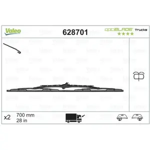 Balai d'essuie-glace VALEO Optiblade 628701, 700mm, Avant, 1 Pièce pas cher
