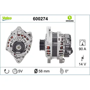 Alternateur VALEO ORIGINS NEW VALEO 600274 pas cher