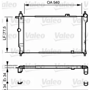 Radiateur, refroidissement moteur VALEO 730993 pas cher