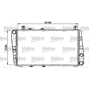 Radiateur, refroidissement du moteur 730375 Valeo 730375 pas cher