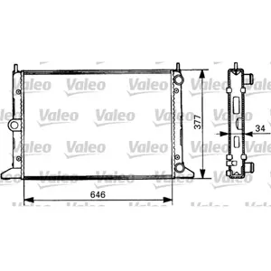 Radiateur, refroidissement moteur VALEO 731386 pas cher