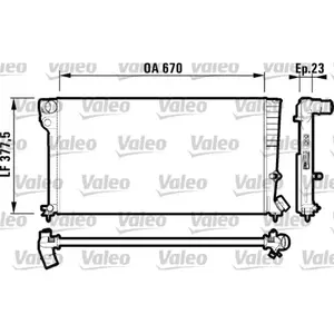 Radiateur, refroidissement moteur VALEO 731744 pas cher