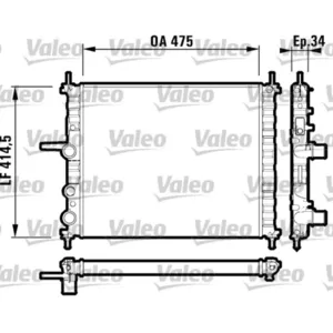 Radiateur, refroidissement moteur VALEO 732557 pas cher