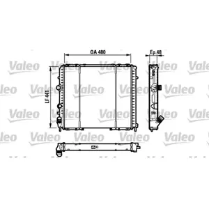 VALEO Radiateur moteur pour RENAULT: Kangoo (Ref: 732072) pas cher