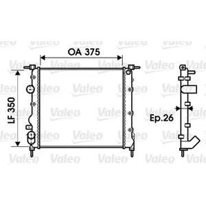 Radiateur, refroidissement moteur VALEO 732338 pas cher
