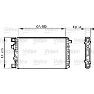 Radiateur, refroidissement moteur VALEO 732789 pas cher