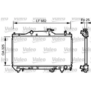 Radiateur, Refroidissement Du Moteur 734491 Valeo Toyota Valeo 734491 pas cher