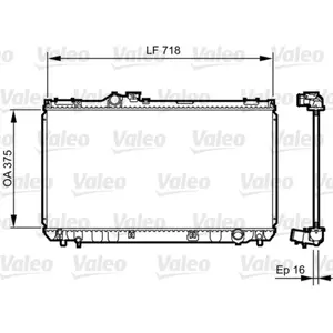 Radiateur, refroidissement moteur VALEO 734498 pas cher