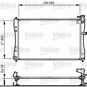 Radiateur, refroidissement moteur VALEO 735057 pas cher