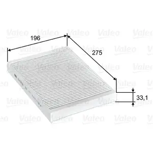 VALEO-715556-Filtre, Air De L'habitacle-ESSENTIAL - Filtre à Particules (pollen) - Protection Contre Le Pollen, La Poussière Et Les Bactéries