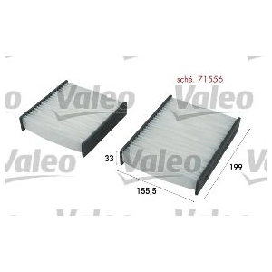 Comparateur de prix : VALEO Filtre d'Habitacle 715556