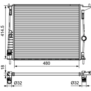 Radiateur Valeo 700802 pas cher