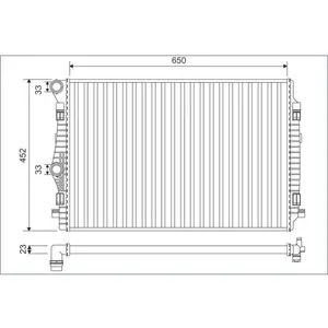 Radiateur moteur VALEO 701132 pas cher