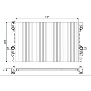 Comparateur de prix : Radiateur, refroidissement moteur VALEO 701126