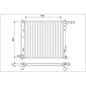 Radiateur moteur VALEO 701140 pas cher
