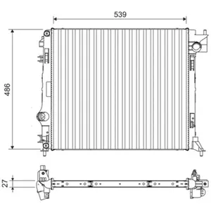 Radiateur moteur VALEO 701108 pas cher