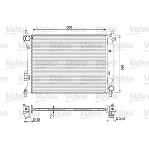 Radiateur, refroidissement moteur VALEO 701729 pas cher