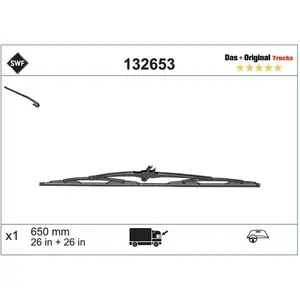 Balai d'essuie-glace SWF Truck 132653, 650mm, Avant, 1 Pièce pas cher