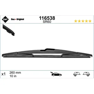 Balai d'essuie-glace SWF Standard 116538, 260mm, Arrière, 1 Pièce pas cher