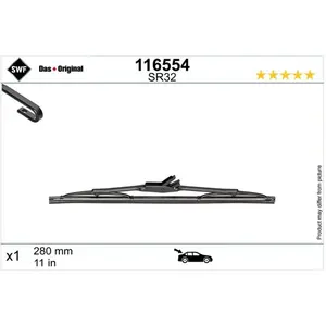 Valeo SWF Balai d'essuie-glace DAS ORIGINAL REAR Arrière 116554 pas cher