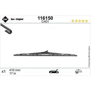 Balai D'Essuie-Glace 116150 Swf Chevrolet; Daihatsu; Fiat; Hyundai; In...