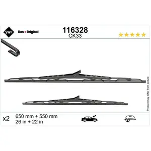 Lame D'Essuie-Glace 116328 Swf Mercedes-Benz Swf 116328 pas cher