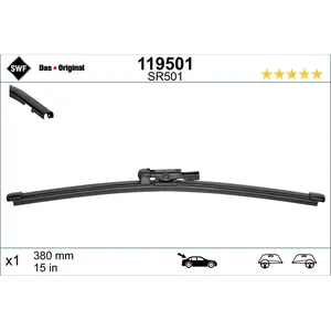 Balai d'essuie-glace SWF Visioflex 119501, 380mm, Arrière, 1 Pièce pas cher