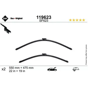 Balai D'Essuie-Glace 119623 Swf Mg Swf 119623 pas cher