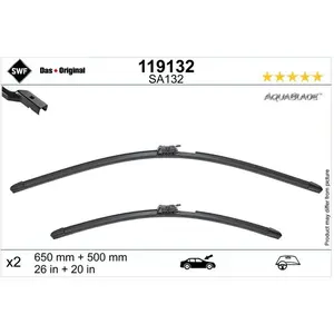 Valeo SWF Balai d'essuie-glace DAS ORIGINAL AQUABLADE Avant 119132 pas cher