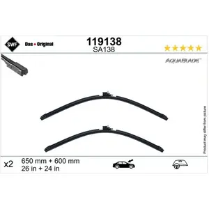 Comparateur de prix : Balai D'Essuie-Glace 119138 Swf Mercedes-Benz Swf 119138